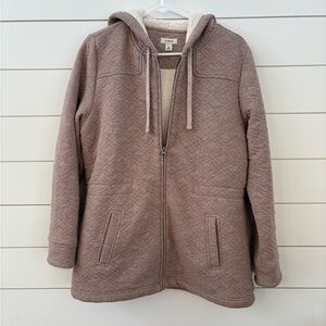 L.L. Bean Brown Quilted Teddy Jacket